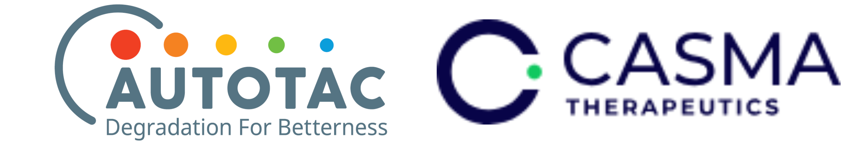 AUTOTAC BIO & Casma Therapeutics logos